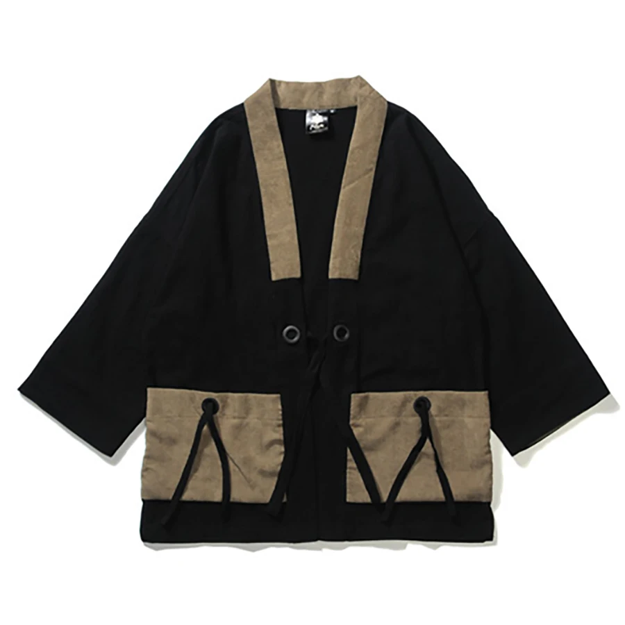 Vintage Corduroy Jacket Men Patchwork Japanese Streetwear Kimono Anorak Jacket Punk Rave Mont Steampunk Mens Clothing 5J048 Vintage Corduroy Jacket Men Patchwork Japanese Streetwear Kimono Anorak Jacket Punk Rave Mont Steampunk Mens Clothing 5J048