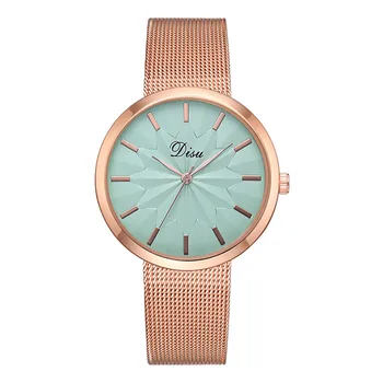 

Women Quartz Watch Flower Pattern Dial with Mesh Alloy Strap LL@17