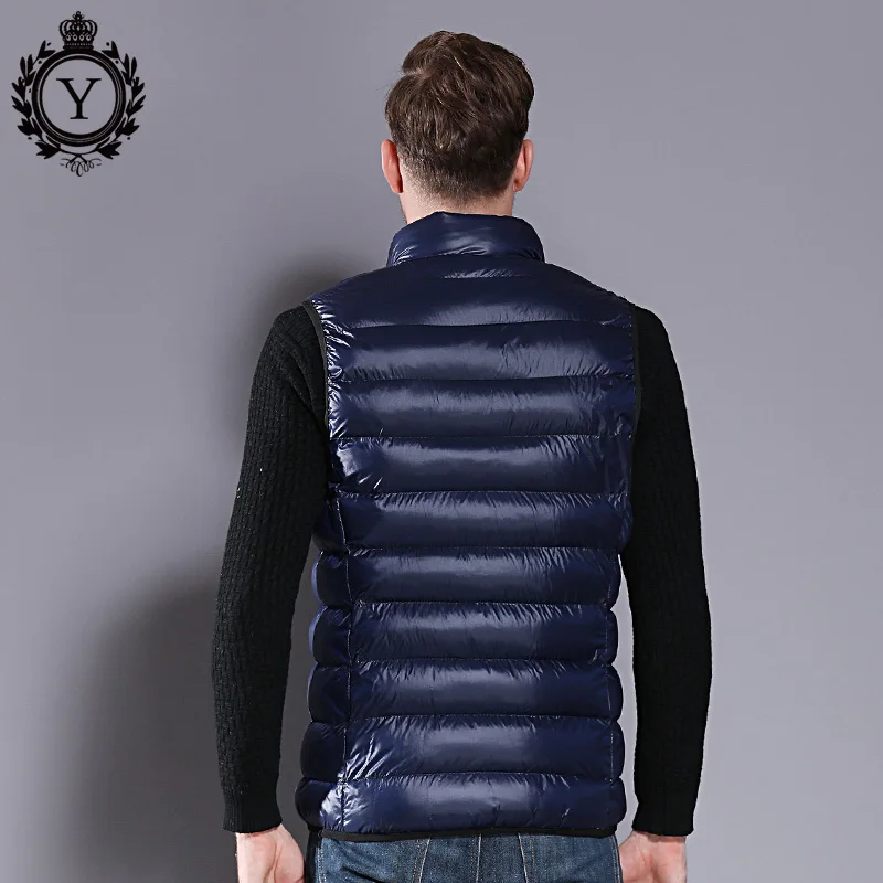 COUTUDI M-5XL Men's Sleeveless jacket Vest Winter Casual Slim Coats Sequins Men's Duck Down Vest Plus Size Waistcoat for male COUTUDI M-5XL Men's Sleeveless jacket Vest Winter Casual Slim Coats Sequins Men's Duck Down Vest Plus Size Waistcoat for male
