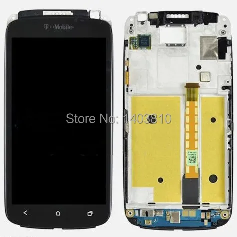 

Free shipping OEM Tmobile For HTC One S Front Housing LCD Touch Digitizer Screen + Frame Bezel with tracking number