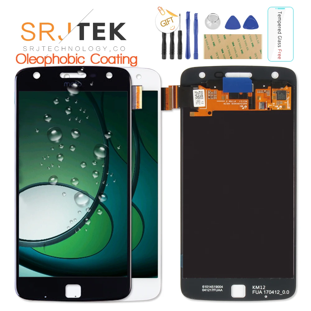 100 Original AMOLED Display For Motorola Moto Z Play Display Touch