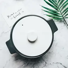 Light Luxury Pie Casserole Stew Household Gas Flame Resistance To High Temperature Ceramic Sand Pot Soup Crock Pot Health Pot