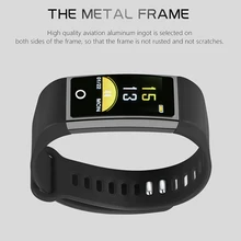 Металлический каркас браслет кровяное давление монитор сердечного ритма Монитор кислорода крови Спортивный Браслет фитнес-трекер смарт-браслет