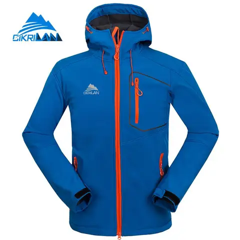Acampamento ao ar Cikrilan Mens Jaquetas Caminhadas Homens Jaqueta Corta vento Softshell Livre Resistente à Água Outono Inverno Casaco Esporte Casacos