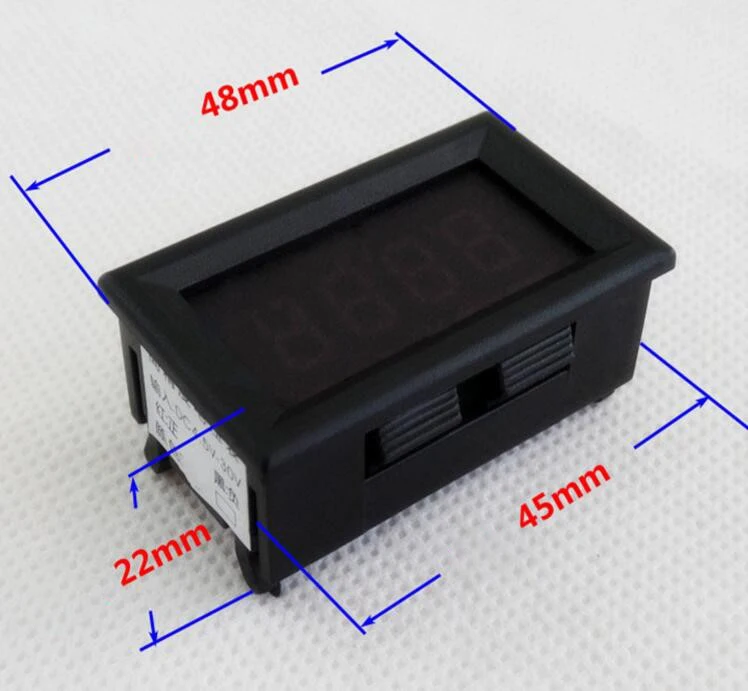 

Digital Red LED Display Voltmeter Voltage Tester Screen Elec