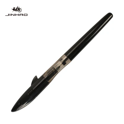 JINHAO SHAKR серия пластиковая перьевая ручка 0,5/0,38 мм Chil ручка для обучения каллиграфии школьные принадлежности 12 цветов на выбор - Цвет: Black