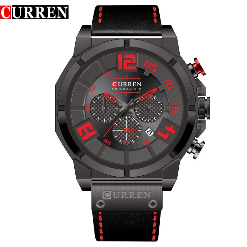 

Curren Chronograph Watches Mens Quartz Watch Men Luxury Brand Stainless Steel Watch Sport Waterproof Clock Orologio Uomo Hodinky