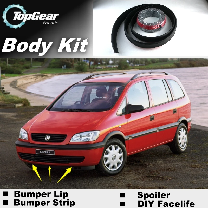 

Bumper Lip Deflector Lips For Holden Zafira Front Spoiler Skirt For TOPGEAR Friends To Car Tuning View / Body Kit / Strip