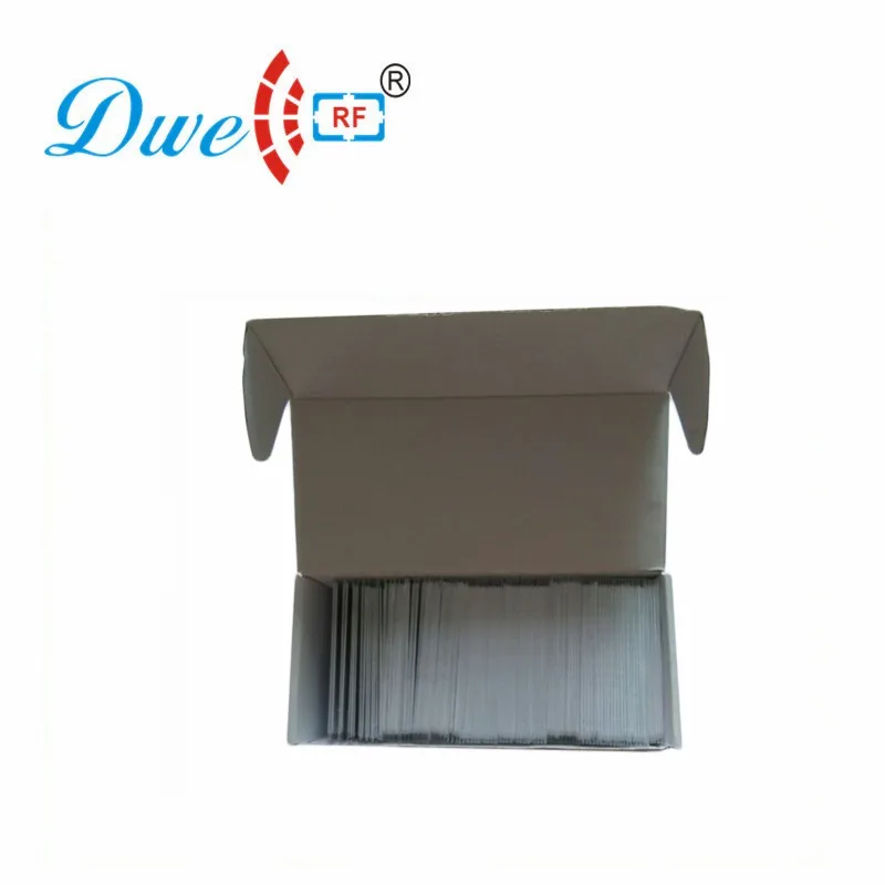 DWE CC RF PVC 125khz TK4100 13 56 mhz MF 1K rfid считывающая карта для системы контроля доступа 0 8mm ISO