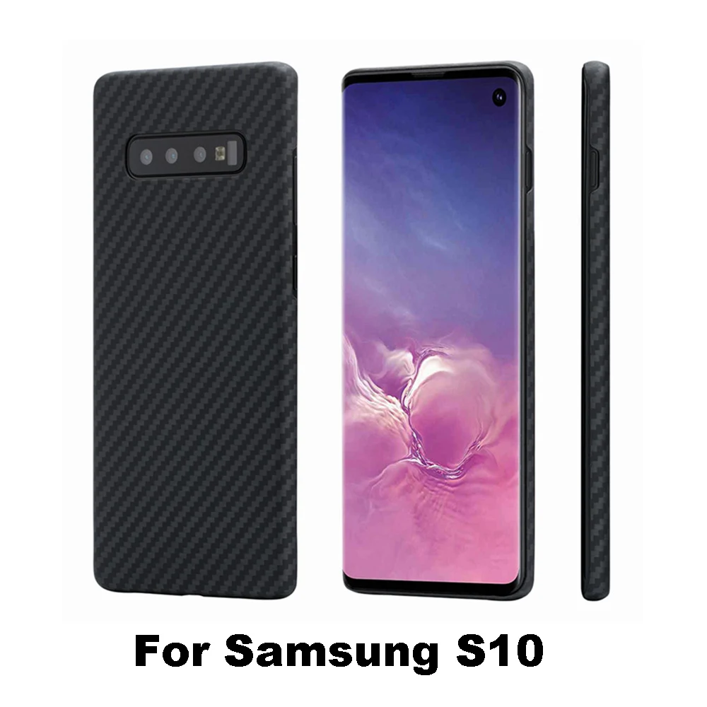 Чехол из настоящего арамидного волокна для samsung Galaxy S10 Plus, чехол с полной защитой из углеродного волокна для samsung S10 S10E, чехол - Цвет: For Samsung S10