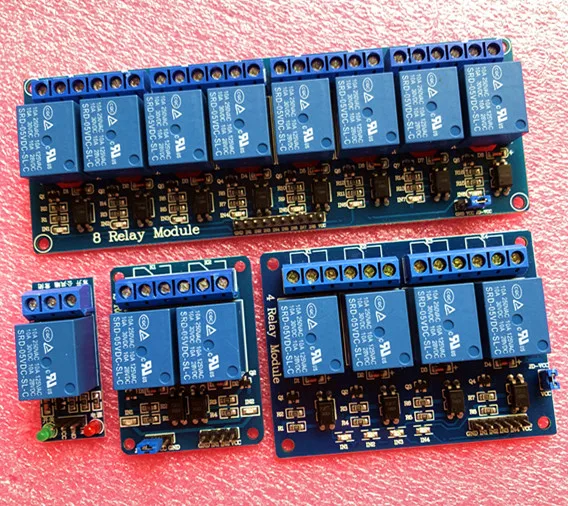 

1PCS 5V 1 2 4 8 channel relay module with optocoupler. Relay Output 1 2 4 8 way relay module for In stock