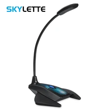 Конденсаторный настольный микрофон USB 3,5 AUX HD с шумоподавлением и функцией шумоподавления всенаправленный микрофон для телефонных звонков