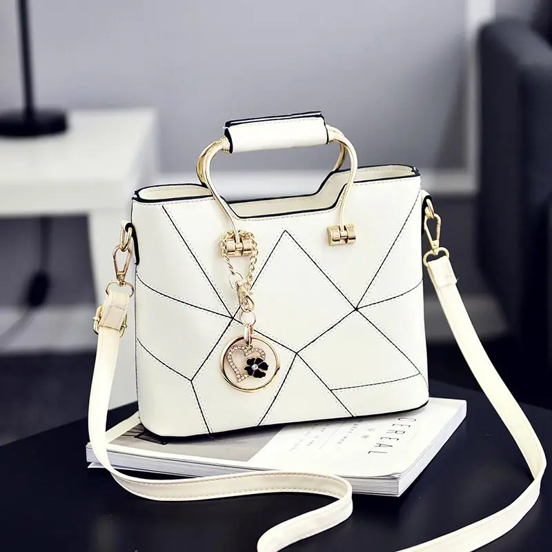 Женская сумка, новинка, модная Милая кожаная женская сумка-мессенджер, стильная тисненая дизайнерская сумка через плечо, женские сумки через плечо - Цвет: White