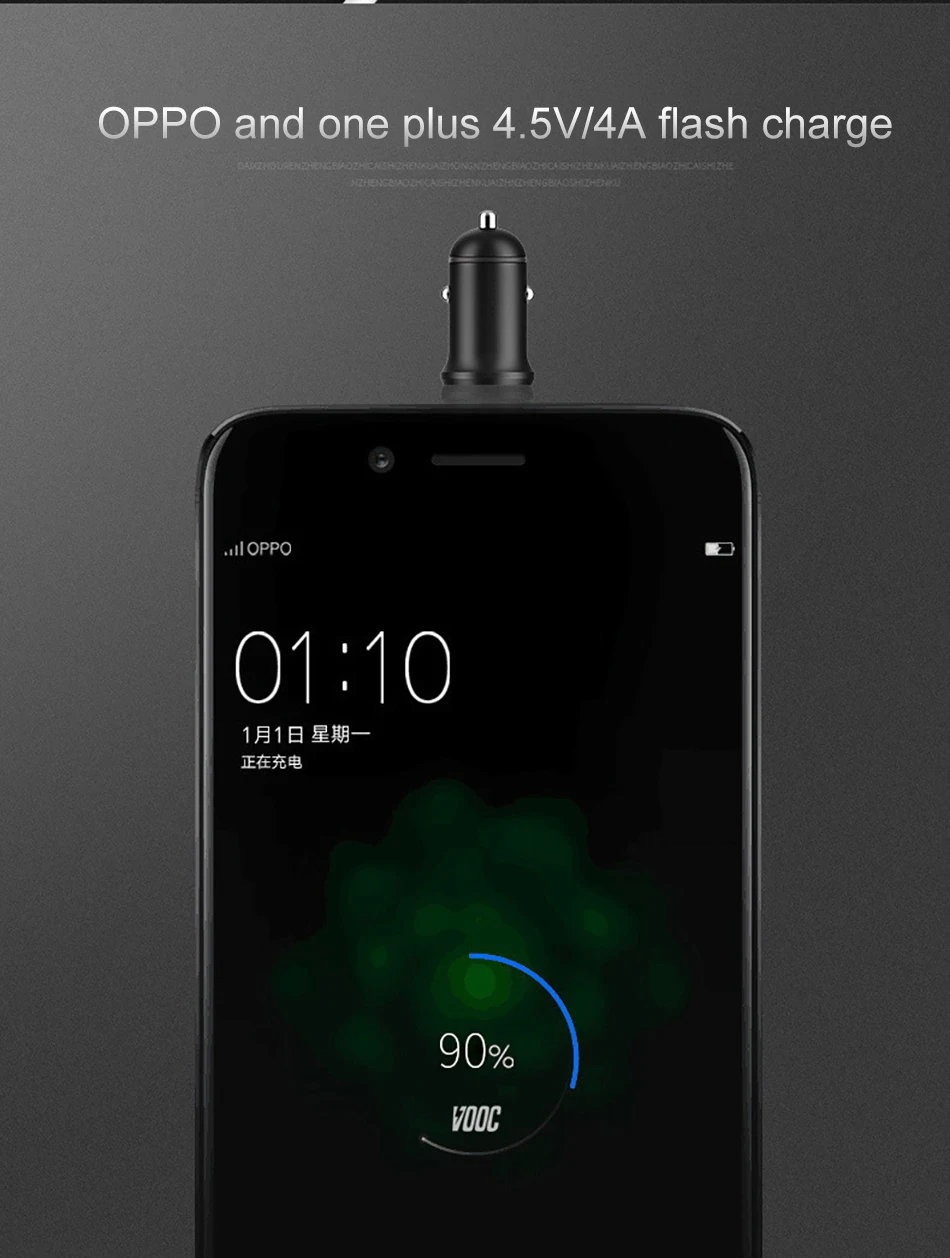!ACCEZZ Mini Dual 2 Port USB Car Power Fast Charger Adapter For iPhone 7 Plus 6 5S 4S XS MAX XR Huawei P10 Samsung Galaxy S8 S7 (4)