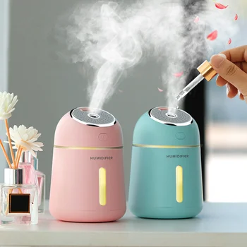 

330ML Aroma Diffuser Ultrasonic Air Humidifier 3 in 1 USB Car Air Purifier Oil Diffusers Mist Maker With Colorful Night Light