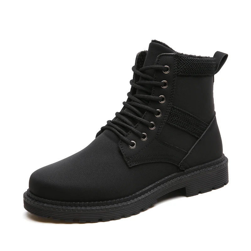 

Mid Boots Men's Martin Men's British High Men's Shoes Waterproof Winter Snow Boots
