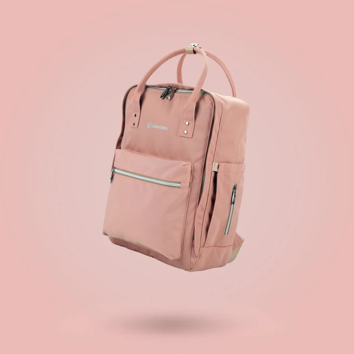 Lekebaby модная сумка для мам сумка для пеленок большая емкость для ухода за ребенком пеленка сумка для путешествий Рюкзак дизайнерский для коляски - Цвет: pink