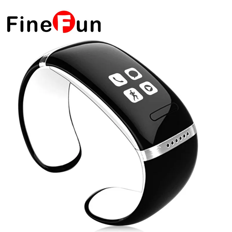 FineFun L12S Smartband OLED Screen Bluetooth Fitness Bracelet Women Smart Wristband Intelligent Band For IOS Android