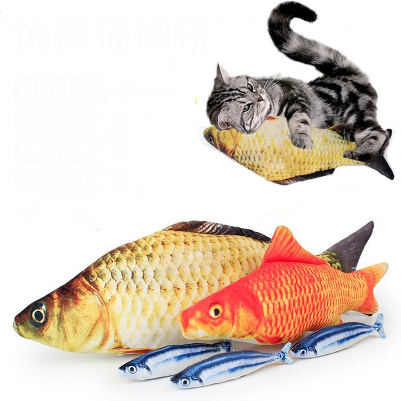 Long Pets Dog Toys Pet Puppy Fleece Chew Toys Artificial Fish Toys