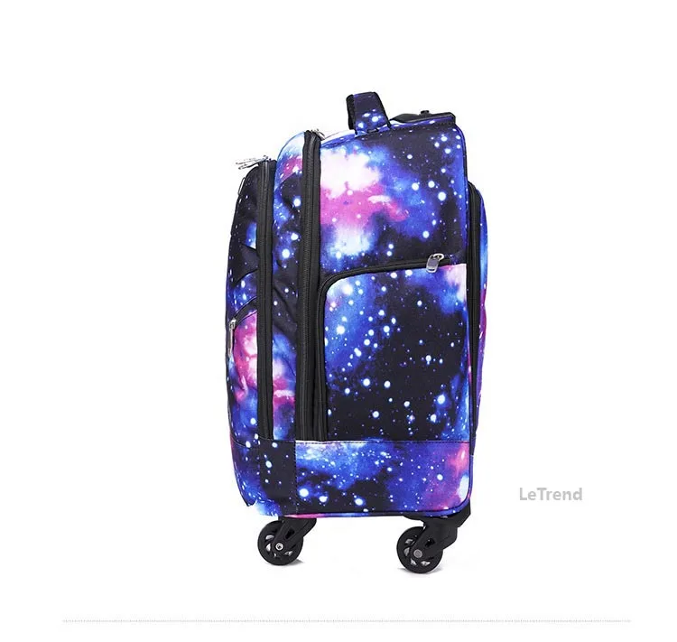 LeTrend многофункциональные сумки на плечо, сумки для путешествий, сумки для багажа, сумки для женщин и мужчин, чемодан на колесиках, 18 дюймов, сумка для ноутбука