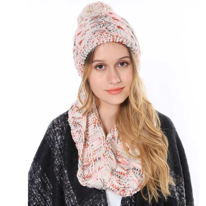 2015 Wholesale Cheap Women's Hat Girls Knitted Wool Neck Ring Circle