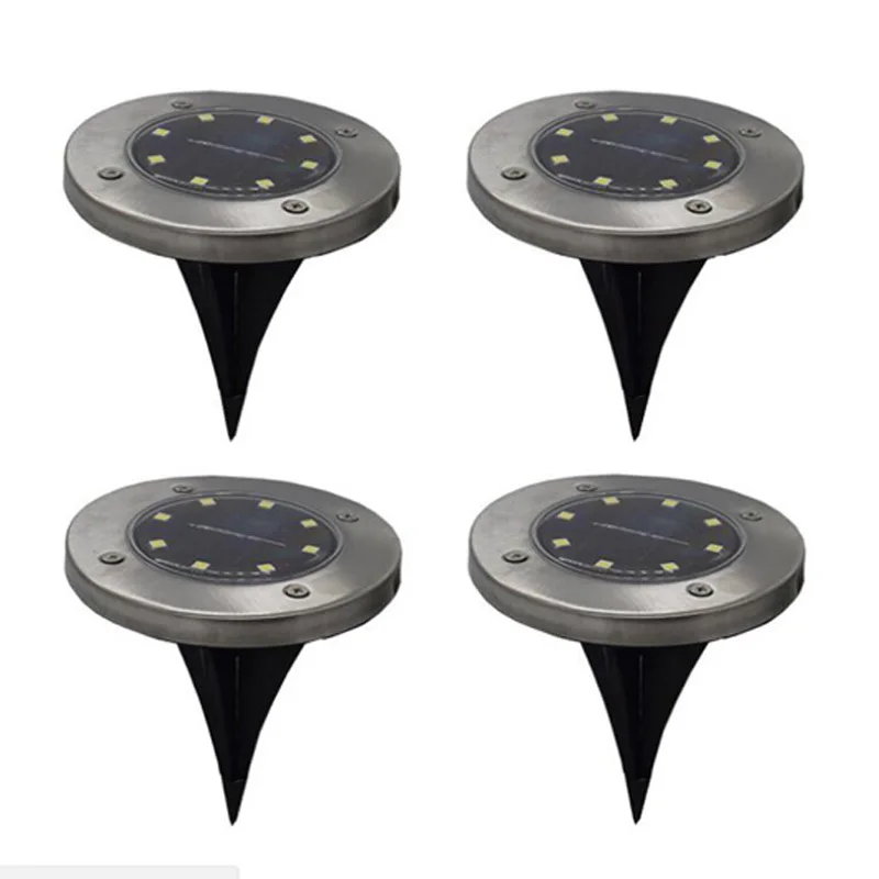  Solar Light 8 LED Bulb Solar Lamp for Outdoor Lawn Lamp Ground Lamp Street  Pathway Lawn Yard Garden LED Light Decoration (3)