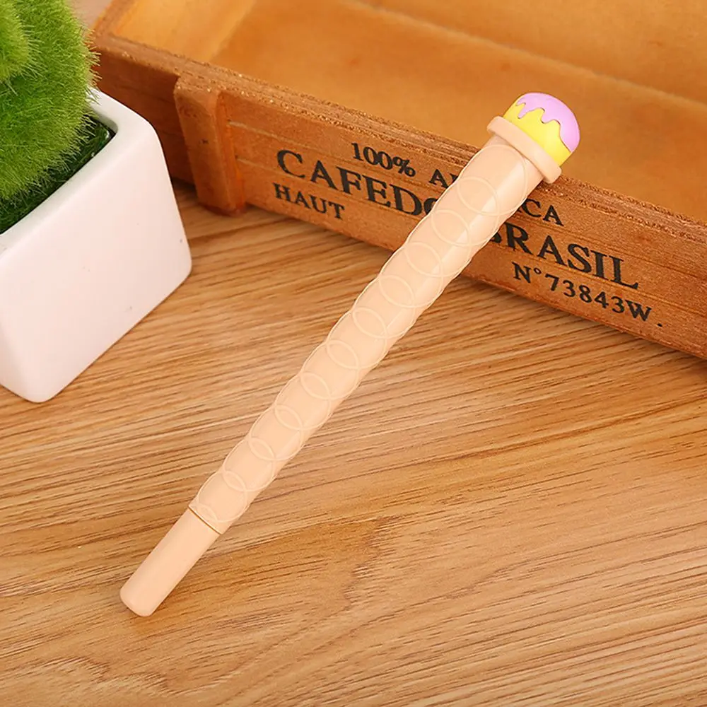 1 шт. Kawaii имитация мороженого гелевая ручка полная игла черная нейтральная ручка подпись в офисе карандаш ученик письма стационарные подарки