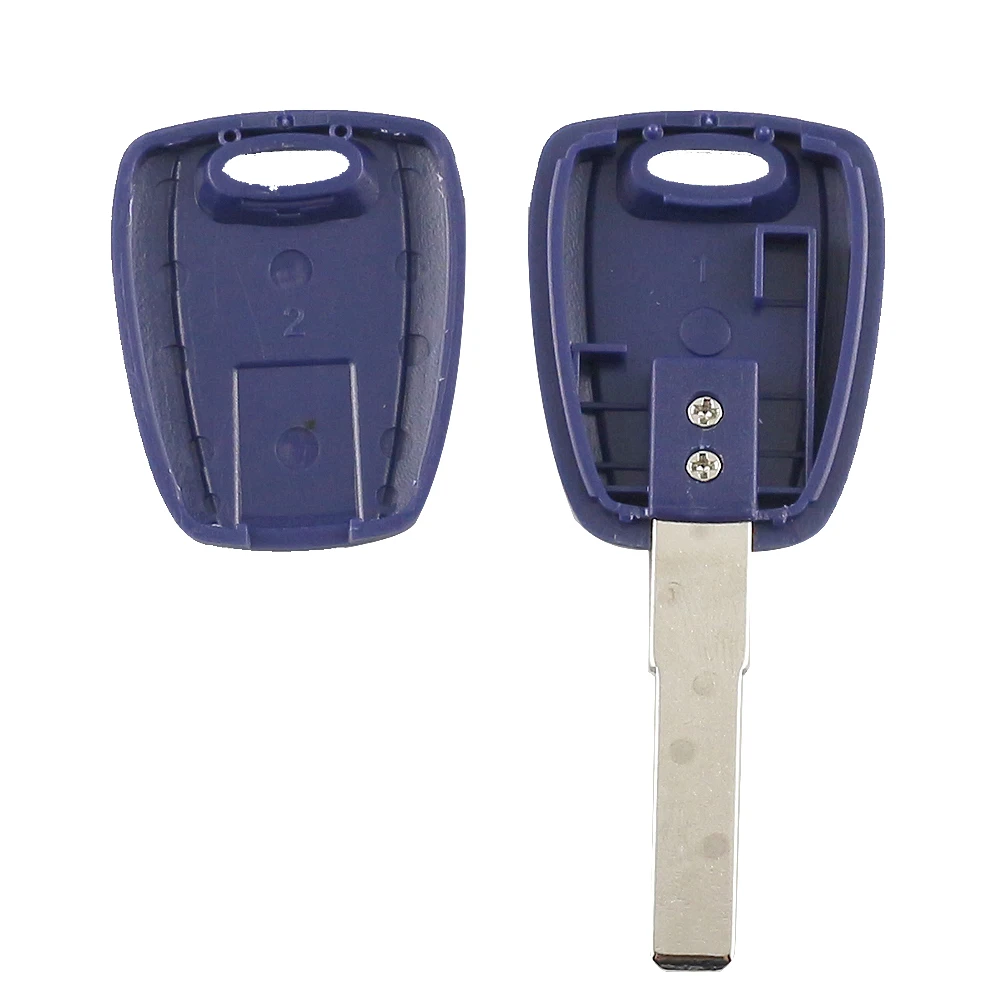 Keyforkessper Fiat 500 Ducato Stilo Punto Seicento Scudo Panda Bravo Doblo Grande Daily Car Key Shell Case Blade Transponder Chip -