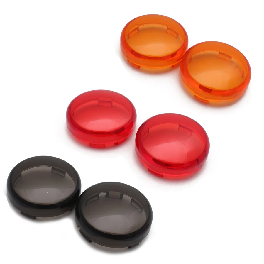 

Amber/Red/Smoke Motor Turn Signal Light ABS Plastic Lens Cover For Harley Dyna Softail Sportster Fatboy Heritage Rocker V-Rod