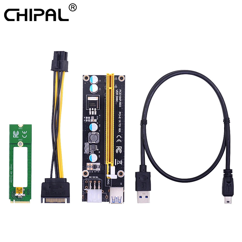 PCI E M.2 NGFF To USB Riser Card Key A E To Double Port USB2.0 Interface Cable Adapter Expansion Card