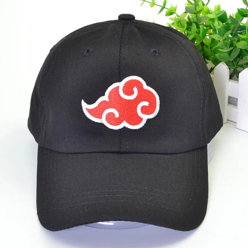 Аниме Наруто Учиха Кепка Косплей шляпа Акацуки вышивка Snapback Регулируемая весна лето для женщин мужчин спортивные аксессуары