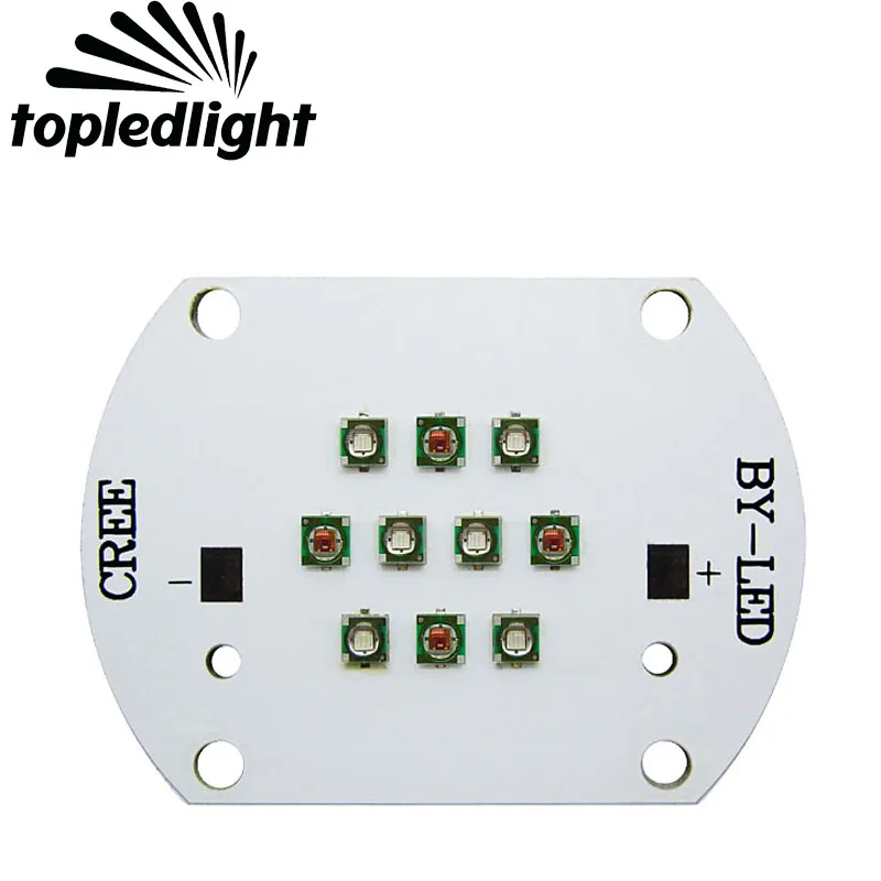 Topledlight-30W-Cree-XPE-XP-E-Led-Bulb-Blue-470NM-6PCS-Red-620NM-4PCS ...