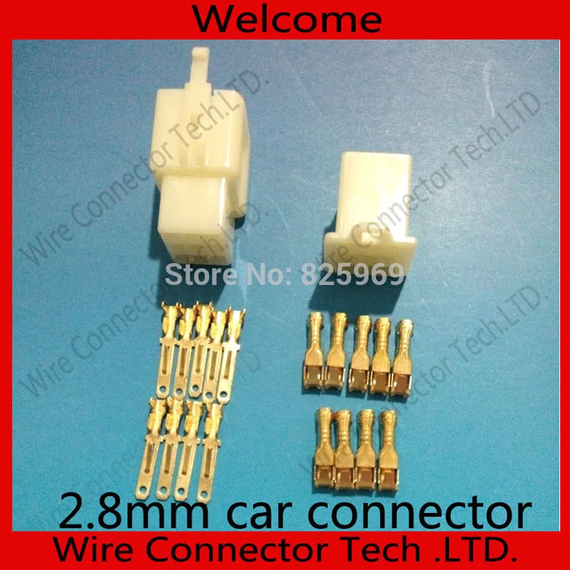 

10 sets 2.8mm 9 Way/pin automotive electrical socket connector Male Female plug terminal for Car Motorcycle Motorbike