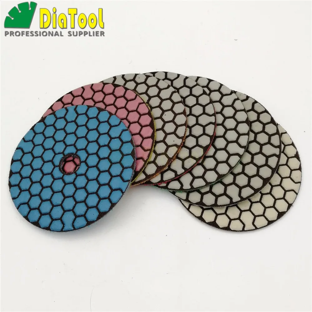 7pcs/set 4inches dry Diamond polishing pads DIA 100MM Resin bond diamond flexible Sanding disc for granite marble ceramic 7pcs/set 4inches dry Diamond polishing pads DIA 100MM Resin bond diamond flexible Sanding disc for granite marble ceramic