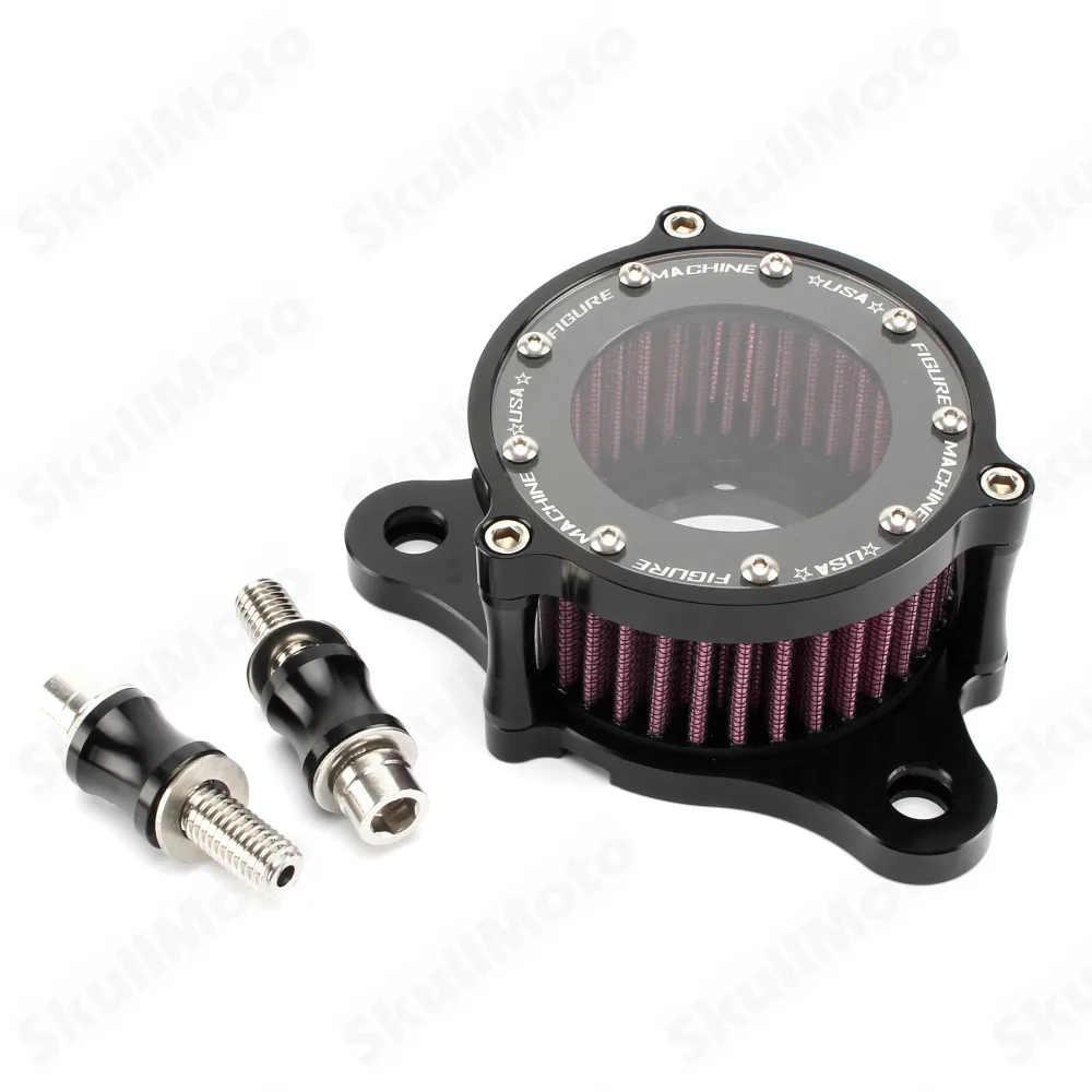 CNC Black Motorcycle Parts Air Cleaner Intake Filter