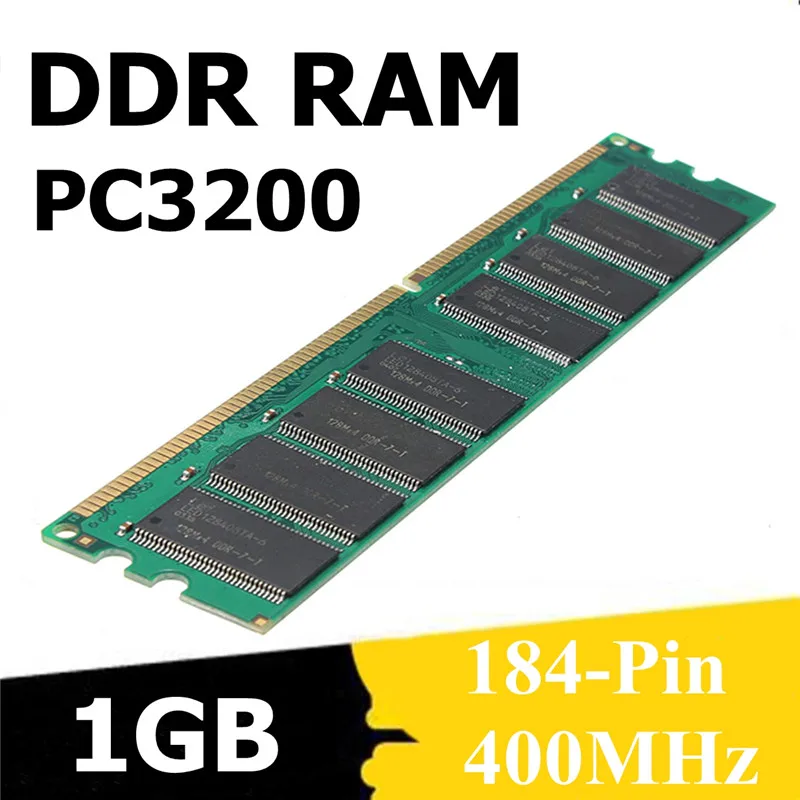 2 Гб(2x1 ГБ) DDR ram 400 МГц PC3200 No-Ecc оперативная память DIMM 184-pin SD ram Настольный ПК совместим с AMD 333/266 МГц