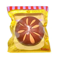1PCS Super Jumbo Kiibru Simulation Chocholate Bun Squishy Scented Slow Rising Yummy Bread Soft Kids Toy