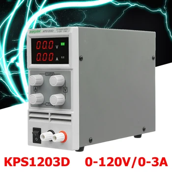 

Adjustable Mini Switch Digital DC Power Supply Output 0-120V 0-3A AC110-220V For Lab Notebook Computer Repair EU Plug