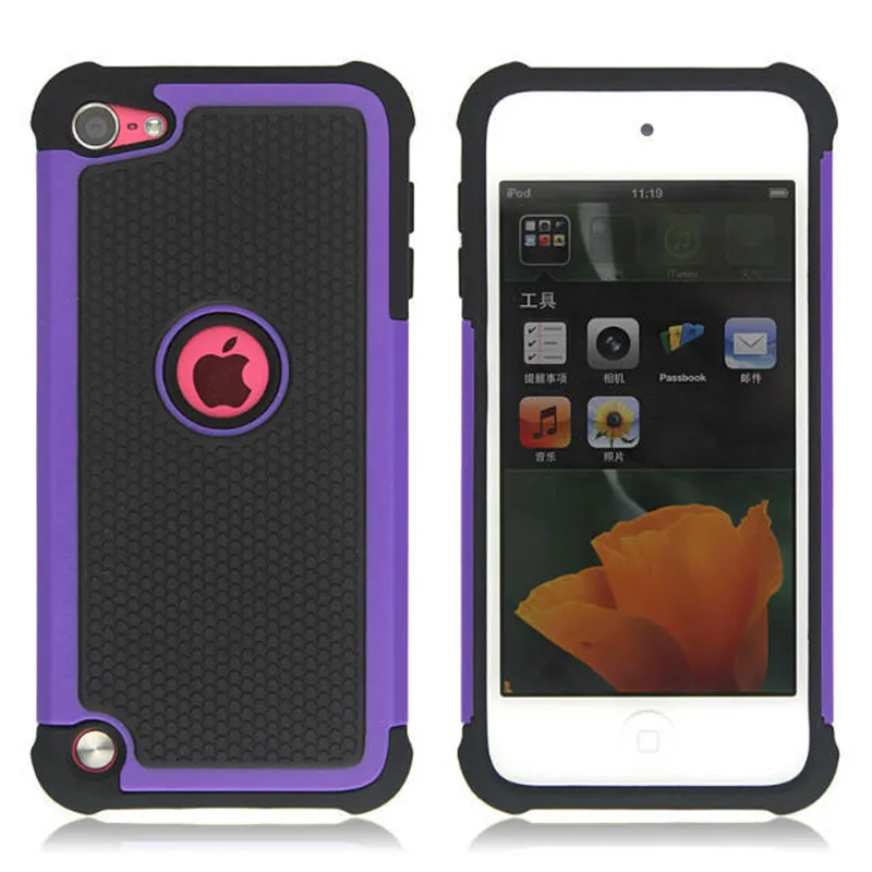 

Football Grain Plastic Armor Case Shockproof Cover For iPod Touch 5 6 Hybrid Back Cover Capa Funda