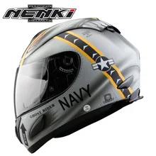 Frete grátis 1 pcs NENKI Capacete Da Motocicleta DOT Motocross Capacetes Off Road Rosto Cheio de Corridas Capacete com Lente Clara