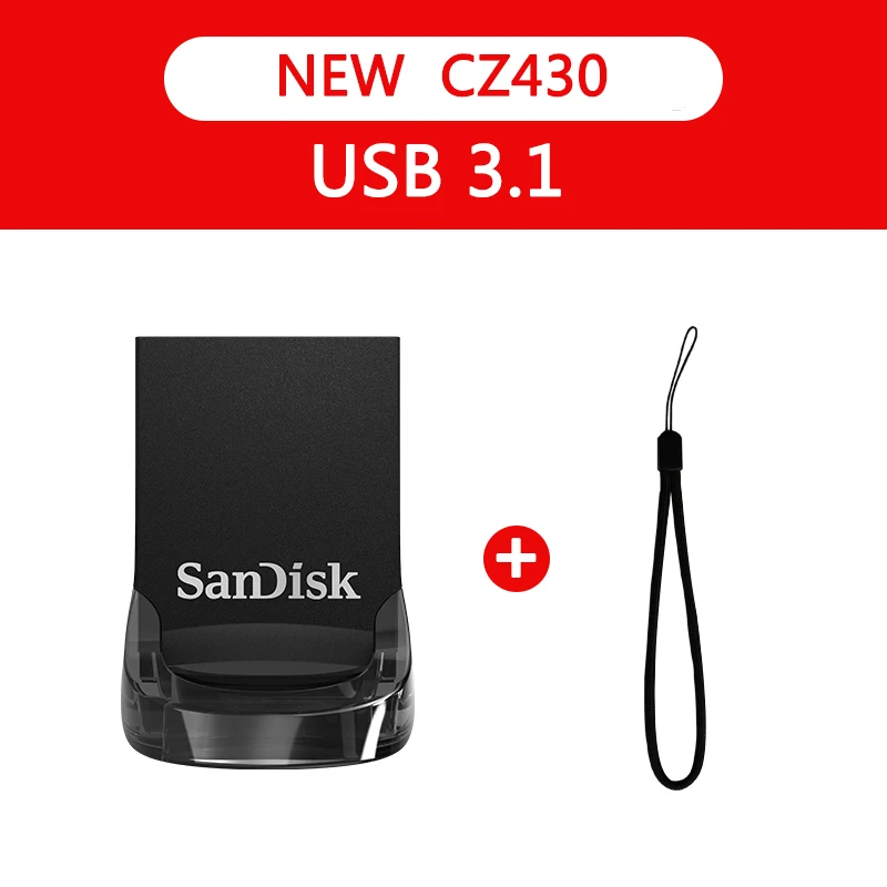 Флеш-накопитель sandisk CZ430 mini USB флэш-накопитель 32 Гб до 130 м/с 16 Гб 64 Гб Флешка USB 3,0 Поддержка официальной проверки