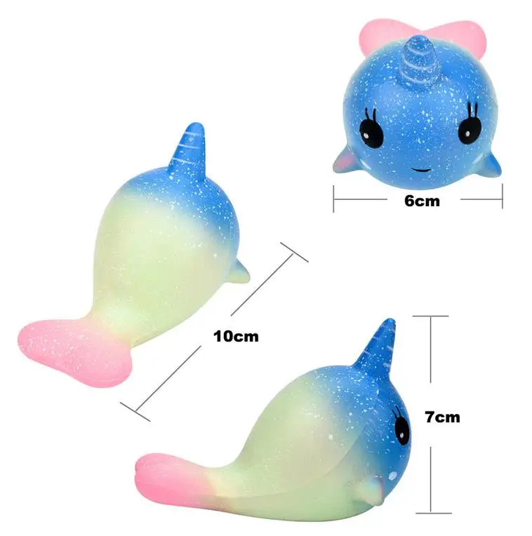 2 шт. забавный большой кит ароматизированный мягкий Шарм медленный рост 12 см Моделирование Детская Игрушка снятие стресса хороший подарок