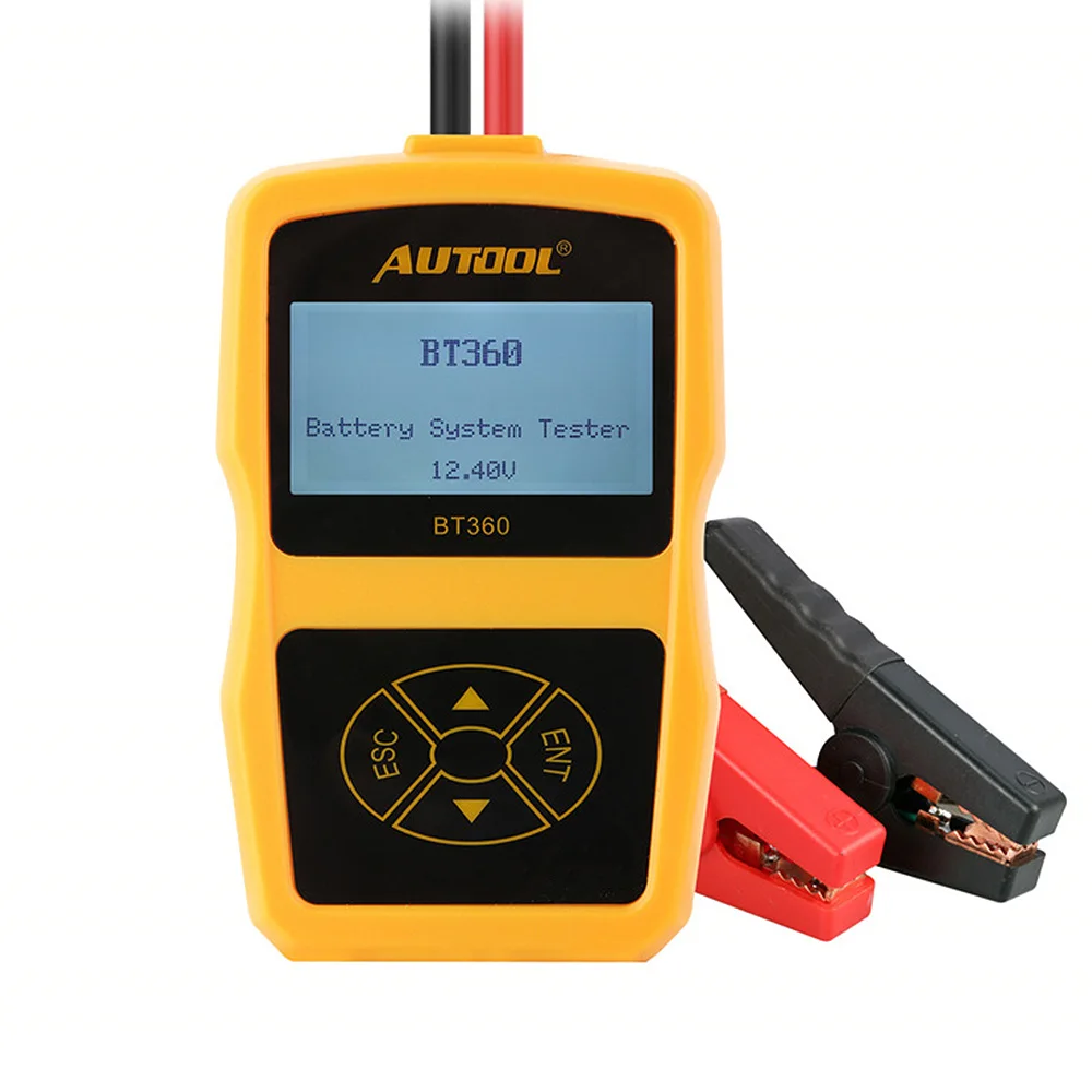 ##BUY Automobile BT360 12V Car Battery Tester Digital Car Test Analyzer Scanner Vehicle Batteries Cranking Charging Diagnostic Tools