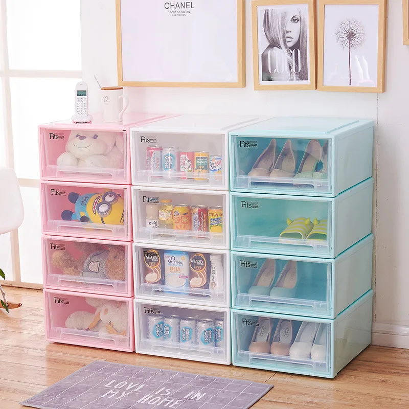 Large PP Multi Layers Assembled Drawer Bin Pulley Stack