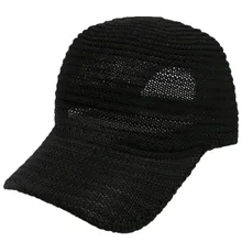 Для мужчин и женщин Лето новая бейсболка дышащая сетка Солнцезащитная однотонная Повседневная Уличная Кепка с солнцезащитным козырьком Полосатые Шляпы
