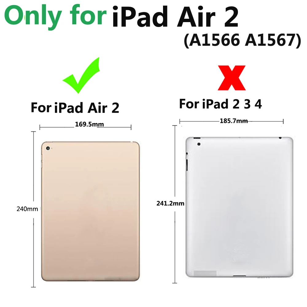 Защитный чехол для планшета Apple iPad Air 2 Air2 9 7 A1566 3D цветок искусственная кожа мягкая