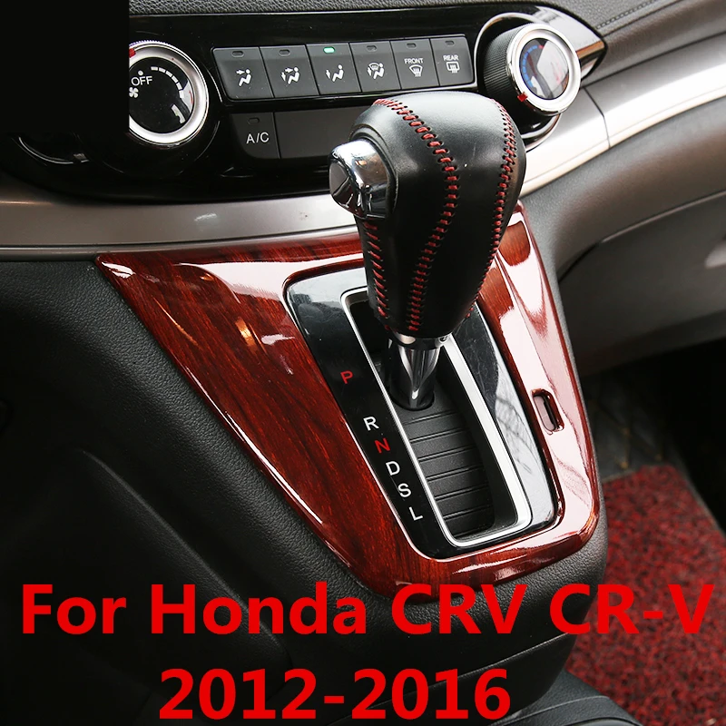 Для Honda CRV CR V 2012 2016 ABS хромовое углеродное волокно автомобильный Средний CD центр