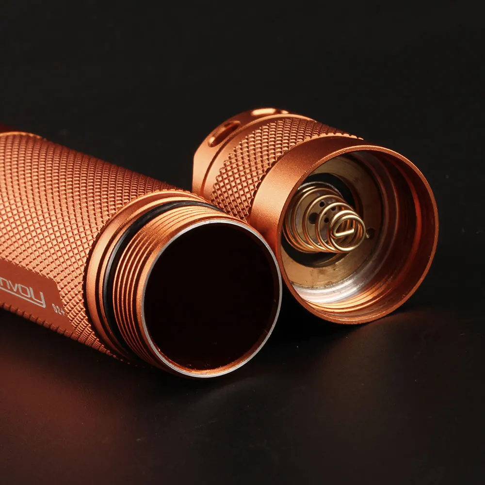 Фонарик orange S2 + со светодиодной подсветкой XPL HI внутри и стеклом с покрытием ar
