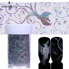 Голографическая Феникс Фольга для ногтей Лазерная элегантная Звездная фольга переводная Наклейка Маникюр украшения для ногтей