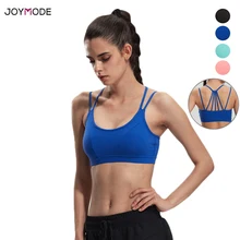 JOYMODE дышащий спортивный бюстгальтер фитнес женский спортивный бюстгальтер-топ стрейч женский бюстгальтер для йоги Топ крест Бег Жилет E